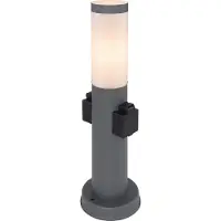 Globo Lighting Außenleuchte Edelstahl anthrazit, 1x E27