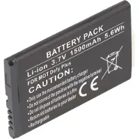 AccuCell Akku passend für Motorola Defy Plus Akku HF5X mit 3,7V und 1500mAh