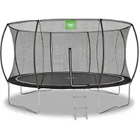 Exit Black Edition Trampolin ø366cm, auf Beinen, Rund, für Kinder, Schwarz