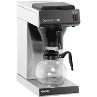 Bartscher Contessa 1000 Filterkaffeemaschine, Edelstahlgehäuse, Glaskanne
