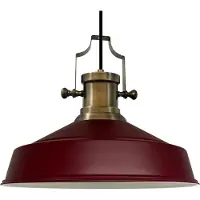 Bamyum Pendelleuchte Asletl Industrial aus Metall 41 cm Kastanienbraun Hängelampe