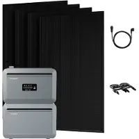 Growatt Powerness Balkonkraftwerk mit Speicher: NEXA 2000 Speicher und NEXA2000E Erweiterungsakku & 4x SUNPRO 500W Bifazial Solarmodule (0% MwSt)