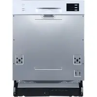 PKM GSP12-6TI-P, Voll integriert, Standardgröße (60 cm), Silber, LED, Korb, Polynox/Edelstahl