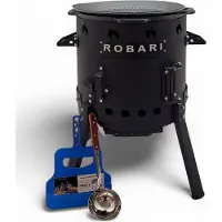 ROBARI Utschak Set mit Kasan 15 L mit Grilldeckel und Zubehör