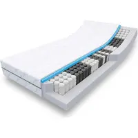 Sleezzze 7 Zonen Taschenfederkernmatratze Sleezzz Smart 80 x 200 cm, Höhe 21 cm, Härtegrad H2/H3