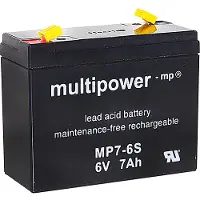 Multipower MP7-6S / 6V 7Ah Blei Akku AGM