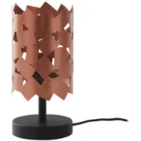 LUCANDE Tischleuchte Aeloria, kupfer, Eisen, Ø 12 cm, E27
