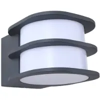 LINDBY Smart LED-Außenwandleuchte Fyra, rund, CCT, RGB, Tuya