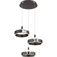 Globo Lighting Hängeleuchte Metall bronzefarben gebürstet, LED