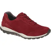 Gabor ROLLINGSOFT Damenschuhe - sportliche Schnür- Halbschuhe rot Freizeit NEU