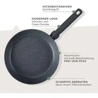 Fackelmann Balance 28cm Pfanne Aluminium, Keramik-Antihaft Induktionsgeeignet, Hitzebeständiger Griff 3 Jahre Garantie, -frei