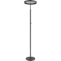 Globo Lighting LED Stehleuchte EMANUEL, Anthrazit, Metall, schwenkbar, matt, H 181 cm