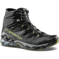 La Sportiva Ultra Raptor II Mid Leather Wide GTX, Mountain Hiking, Man, Shoes, Mid Cut, K00N11 Black/Cedar, 42 -