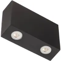 LUCANDE Eckige Außenwandleuchte Henor mit 4 LEDs