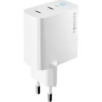 Forever Netzladegerät GaN PD QC TC-06-65CC 2x USB-C 65W weiß