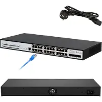 Extralink Gigabit PoE Switch 24RJ45 4SFP+ L3 370W