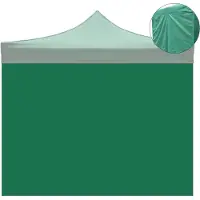 Divina Garden 3x2m wasserdichte grüne Seitenabdeckung für 3x3m Faltpavillon