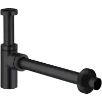 Kludi DESIGN-Flaschen-Geruchverschluss G 1 1/4, 1002039-00, Farbe: Mattschwarz