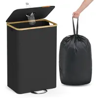 Songmics Pfandflaschen-Sammelbehälter, 95 L Flaschensammler Leergut, Recycling