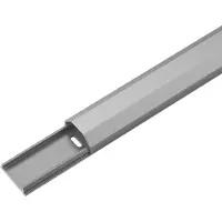 Goobay Halbrunder Aluminium-Kabelkanal 33 mm, Länge 1,1 m, zum unsichtbaren Verlegen von Kabeln