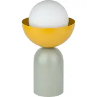 Osram Decor Bowl Tischleuchte E14 Grün/Gelb 200mm, Tischlampe, Metall, Glas, mit lebendigen Farben