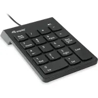 Equip USB Nummernblock Tastatur, Keypad, USB, 18, Universal, 1,35 m, Schwarz
