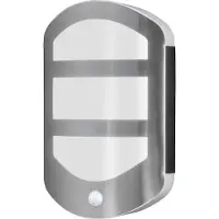 Osram 4099854461675 Wandleuchten aus Edelstahl und Dunkelgrau mit integrierter Lichtquelle und einstellbarer Sensoroption 12.50 W 650 lm