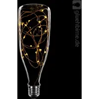 NCC-Licht BOKK2W LED Kupferkabel Flasche 1,6W E27 60lm klar extra warmweiß 2200K