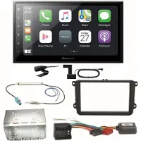 Pioneer SPH-DA250DAB Bluetooth DAB+ Einbauset für Skoda Fabia Roomster Praktik
