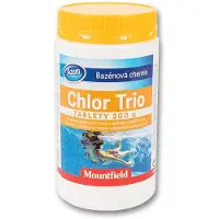 Mountfield Azuro Chlor Trio 1 kg – Multifunktionale 3in1 Chlortabletten zur Poolpflege, gegen Algen & Bakterien, Langzeitwirkung
