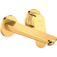 Duravit Fertigmontageset Wave UP-Waschtisch-Einhebelmischer, Ausladung 202mm, Gold poliert