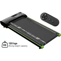TurboTronic SportTronic Walking Pad - ST-510 - ultraflaches Laufband bis 6 km/h, 2 Steigungsstufen, 4 Programme, LED-Display, Fernbedienung, Gehtrainer bis 120 kg