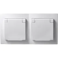 McPower Steckdosen Set Flair Beginner 2S-IP44 3-teilig weiß IP44