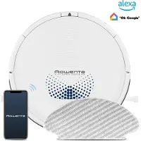 Rowenta X-Plorer Serie 45 Aqua RR8277, Beutellos, Weiß, Rund, Ladend, 70 dB, 0,44 l