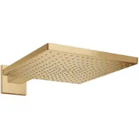 Hansgrohe Raindance E Kopfbrause 300, 1-jet EcoSmart, mit Brausearm, 26239140, Farbe: Brushed Bronze