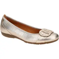 Gabor 84.163 Ballerinas - Damen Halbschuhe - Slipper grau Elegant NEU
