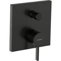 Hansgrohe Finoris Einhebel-Wannenarmatur Unterputz, 76415340, Farbe: Brushed Black Chrome