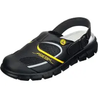 ABEBA Clog schwarz/gelb - 45