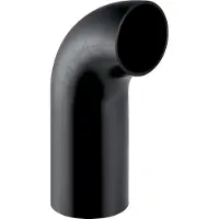 Geberit Pe Bogen 368055161 DN 125, 90Grad, mit langem Schenkel, PE-HD