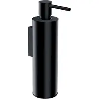 Omnires modern project - zeepdispenser met houder, mat zwart
