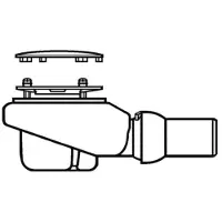 Villeroy & Boch Villeroy & Buch Ablauf TempoplexPlus 92260061 compact, Ø 90 mm, für Duschwanne, verchromt