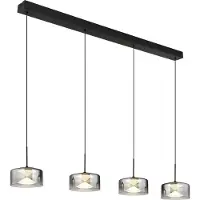 Globo Lighting Hängeleuchte Metall schwarz matt, LED