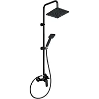 Novaservis Nobless Tina - Duschset mit Armatur, schwarz SET043/38,5