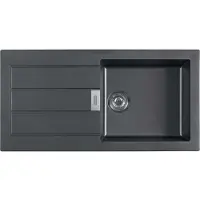 Franke Sirius 2.0 - Tectonite-Spüle S2D 611-100, 1000x500 mm, Schwarz 143.0613.661