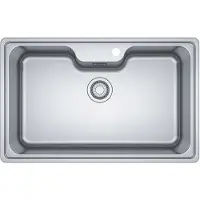 Franke BELL BCX 610-75, Unterbauspüle, Rechteckig, Edelstahl, Edelstahl, 1 Becken, Rechteckig