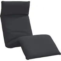 Syfax Sonnenliege Klappbar Schwarz 175x54x8,5 cm Oxford-Gewebe