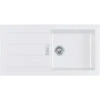 Franke Sirius 2.0 - Tectonite-Spüle S2D 611-100, 1000x500 mm, Weiß 143.0613.639