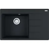 Franke Centro - Fragranit-Spüllbecken CNG 611-78 TL/2, 780x500 mm, schwarz matt 114.0637.513