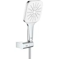 GROHE 26588LS0, Handduschbrause mit Kopf, Weiß, Chrom, Wand, 9,5 l/min, Deutschland