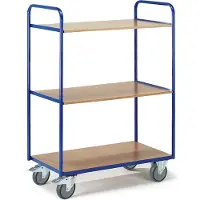 ROLLCART Etagenwagen mit 3 Böden, 1000 x 600 mm